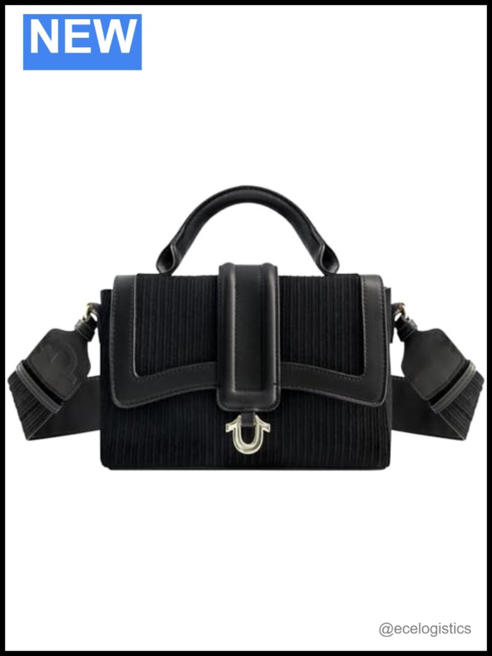 Corduroy Crossbody Satchel Purse with Adjustable Strap